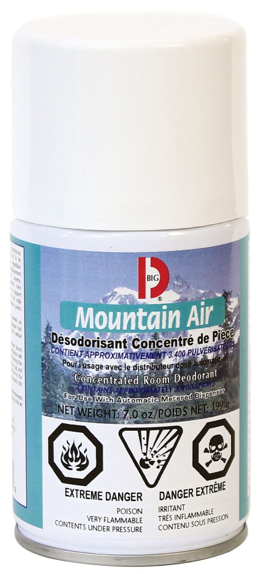 Désodorisant en aérosol Big-D - Air des montagnes