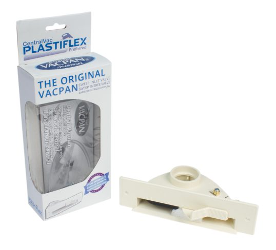 Porte-poussière automatique pour aspirateur central Vacpan - Ivoire