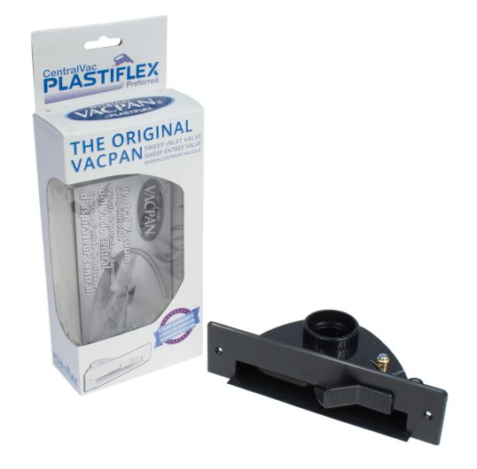 Porte-poussière automatique pour aspirateur central Vacpan - Noir