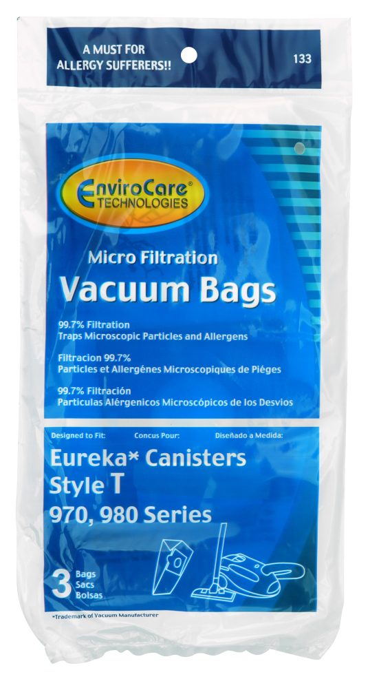 Sac en papier pour aspirateur chariot Eureka - Type T