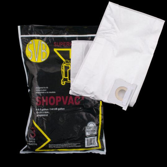 Sac en microfiltre HEPA pour aspirateur commercial Shop Vac 5-8 gallons