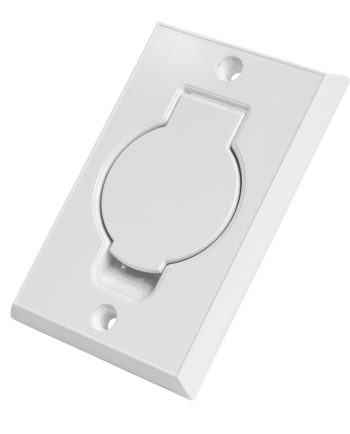 Prise murale ronde pour installation d'aspirateur central