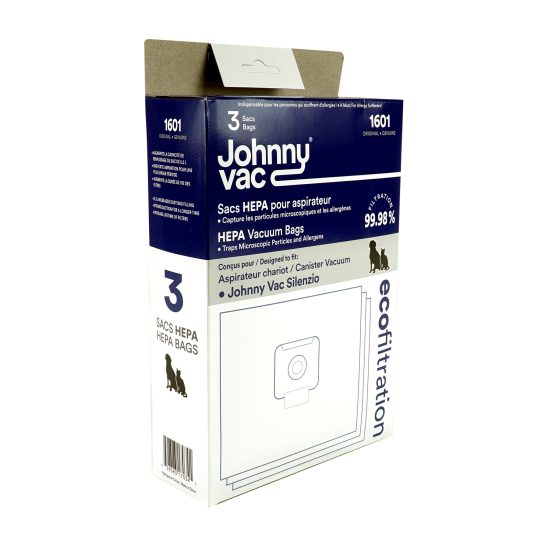 Sac en microfiltre HEPA pour aspirateur chariot Johnny Vac Silenzio
