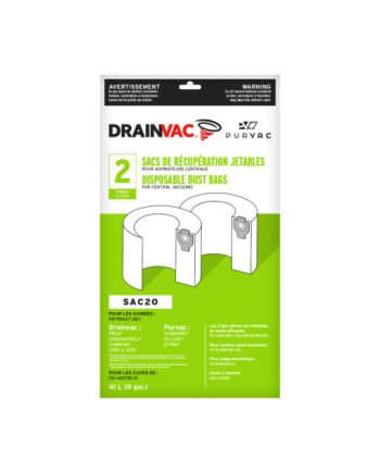 Sac en microfiltre pour aspirateur central Drainvac