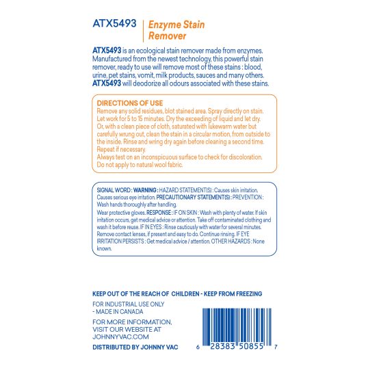 Détachant pour tapis à base d'enzyme Attax