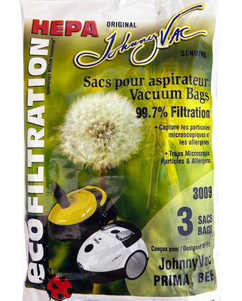 Sac en microfiltre HEPA pour aspirateur chariot Johnny Vac Prima