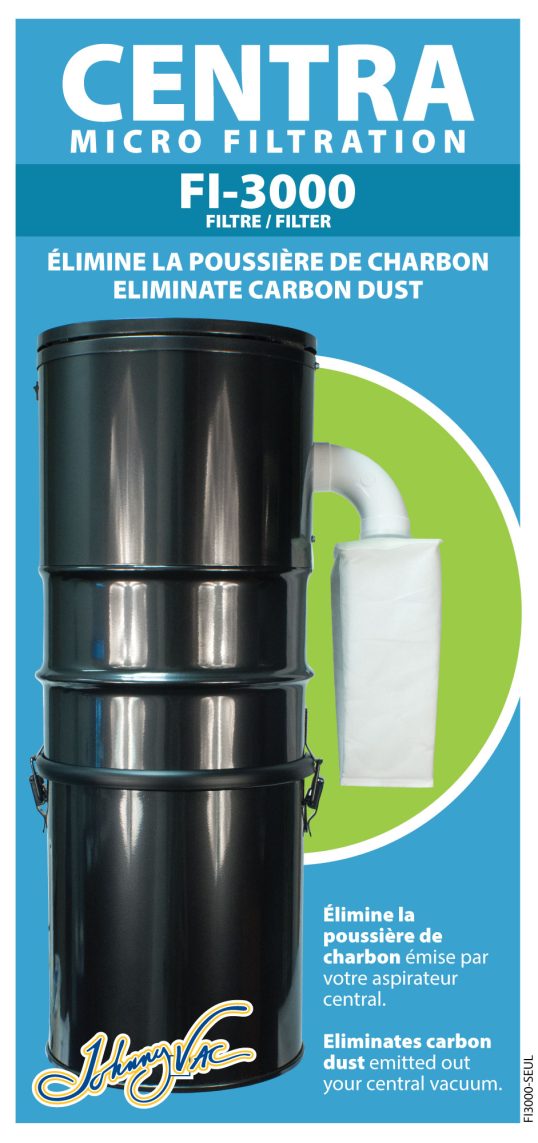 Filtre de sortie d'air pour aspirateur central - Universel