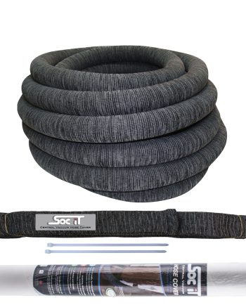 Recouvre-boyau gaine pour boyau d'aspirateur central - Gris