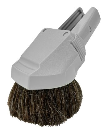 Brosse à épousseter combinée en crin de cheval de 32mm (1 1/4po) de diamètre pour divans et meubles en crin de cheval - Gris