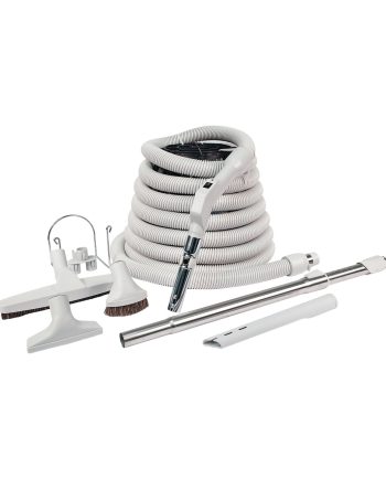 Ensemble de boyau et accessoires pour aspirateur central avec poignée longue et bouton arrêt départ