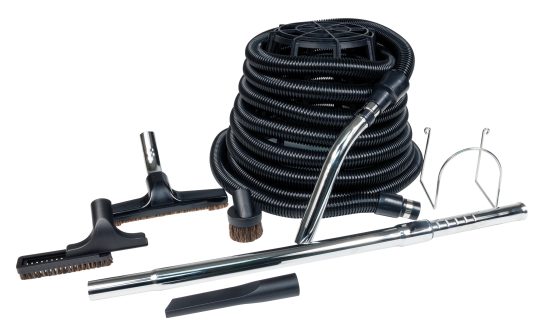 Ensemble de boyau et accessoires pour aspirateur central pour le garage