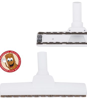 Brosse à plancher en crin de cheval et avec roulettes de 32mm (1 1/4po) de diamètre - Gris