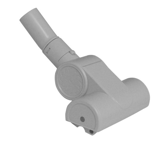 Balai à air de petit format de 32 mm de diamètre avec turbine pour escaliers et intérieur de voiture - Gris