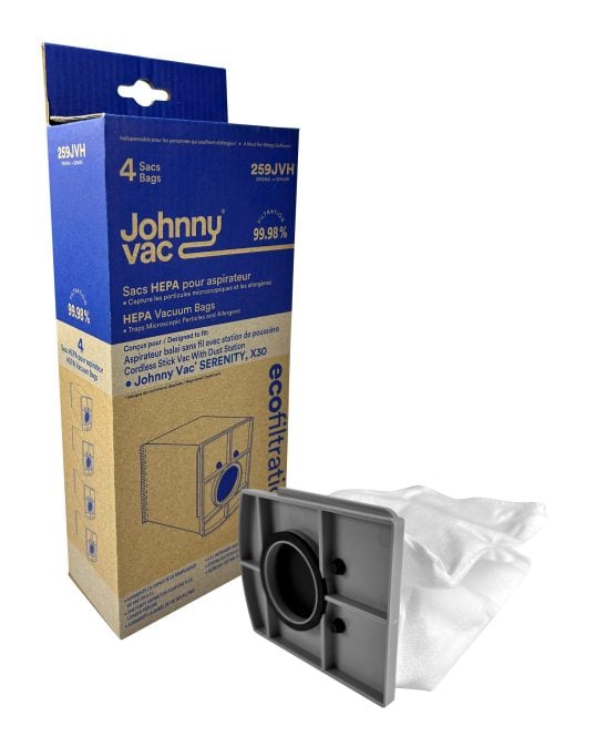 Sac en microfiltre pour la station de l'aspirateur balai Johnny Vac Serenity JV259