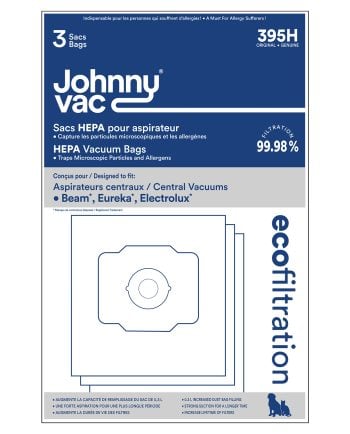 Sac en microfiltre HEPA pour aspirateur central Eureka, Beam, Electrolux, Nilfisk et Aspirtech