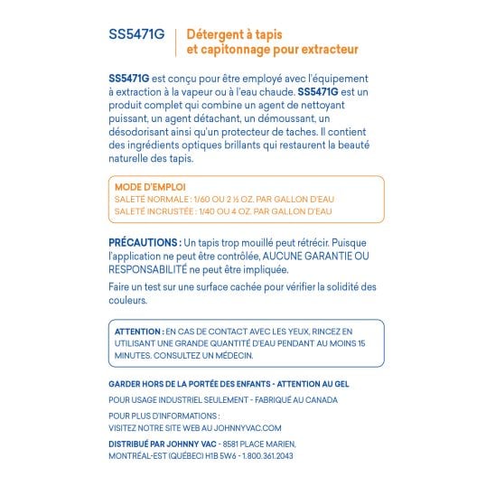 Détergent à extracteur pour tapis Attax