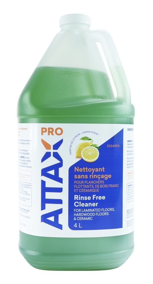 Nettoyant sans rinçage pour plancher flottants, bois franc et céramique