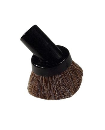 Brosse à épousseter ronde en crin de cheval de 32mm (1 1/4po) de diamètre - Noir