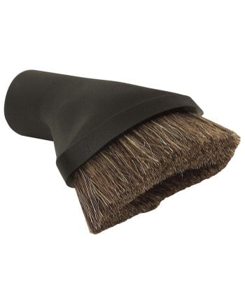 Brosse à épousseter ovale en crin de cheval de 32mm (1 1/4po) de diamètre - Noir