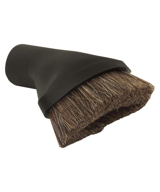 Brosse à épousseter ovale en crin de cheval de 32mm (1 1/4po) de diamètre - Noir