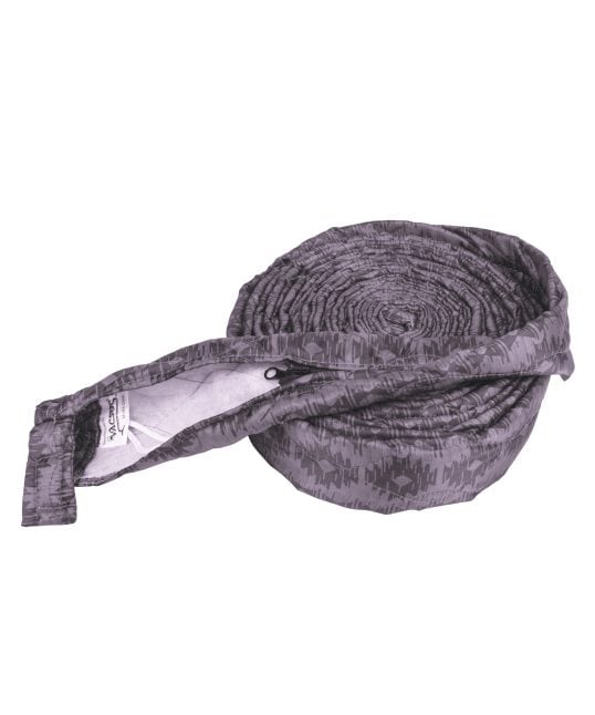 Recouvre-boyau matelassée à glissière pour boyau d'aspirateur central - Gris