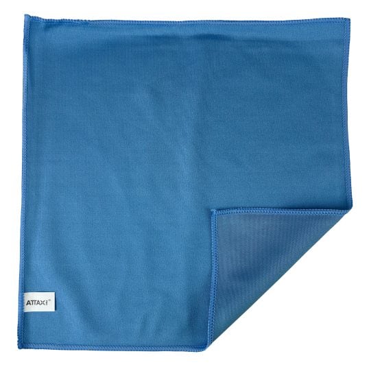 Chiffon en microfibre pour nettoyer les vitres et les miroirs - Bleu