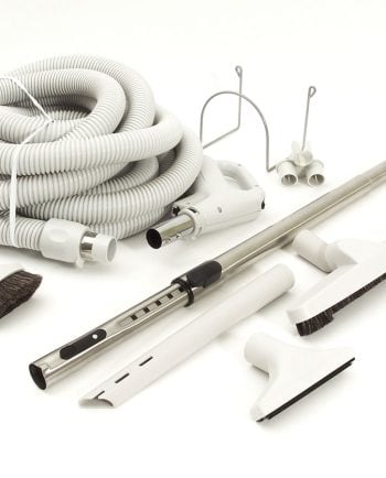 Ensemble de boyau et accessoires pour aspirateur central avec poignée pompe à gaz et bouton arrêt départ