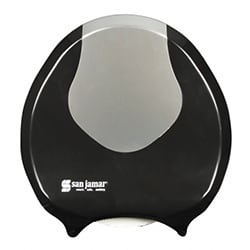 Distributeur simple de papier hygiénique JRT avec un centre de 3po San Jamar - Noir