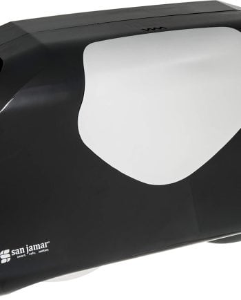 Distributeur double de papier hygiénique JRT avec un centre de 3po San Jamar - Noir