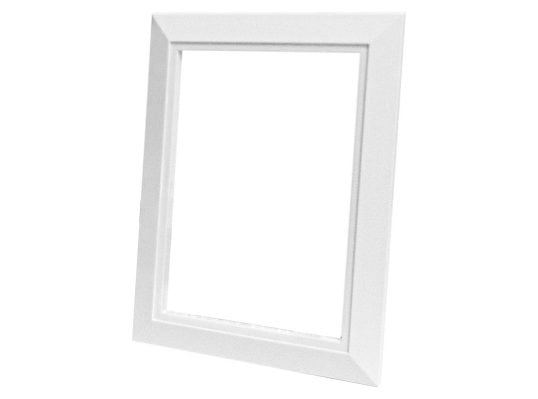 Cadre de finition pour prise murale en plastique brillant pour installation d'aspirateur central Decovac - Blanc