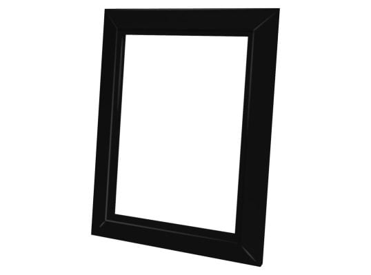 Cadre de finition pour prise murale en plastique brillant pour installation d'aspirateur central Decovac - Noir