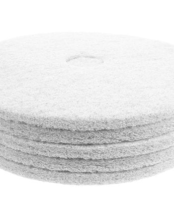 Tampon pour polisseuse à plancher pour polir et vaporiser/polir - Blanc