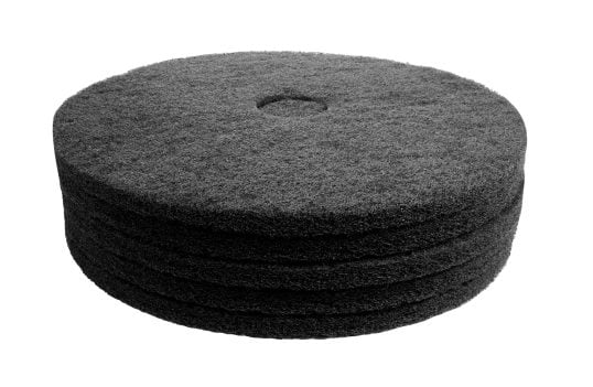 Tampon pour polisseuse à plancher pour décaper - Noir